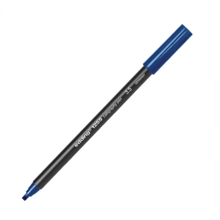 EDDİNG 1255 KALİGRAFİ KALEMİ 3.5mm ÇELİK MAVİ