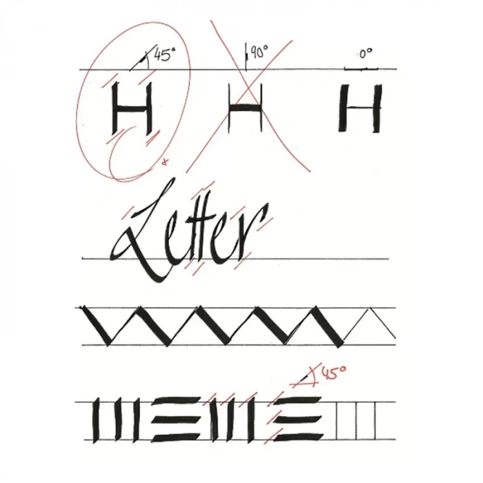 Edding 1255 Kaligrafi Kalemi 5mm Siyah