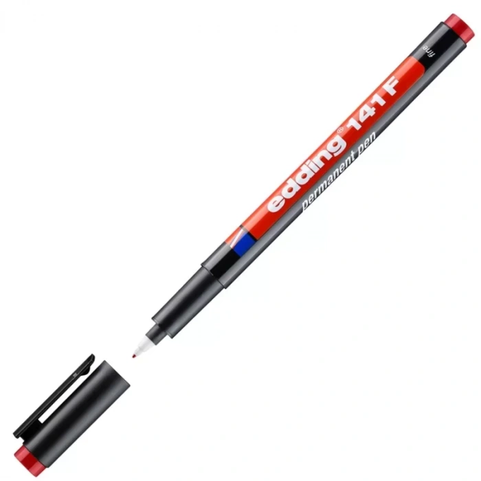 Edding 141f Asetat Kalemi 0.6mm Kırmızı