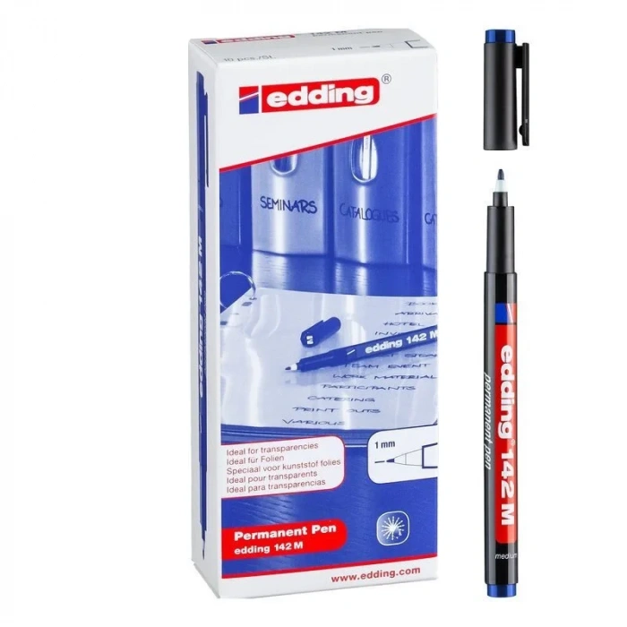 Edding 142 M Mavi Permanent Kalem