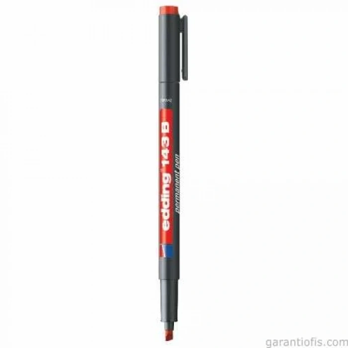 Edding 143 B Kesik Uçlu Kırmızı Permanent Asetat Kalemi