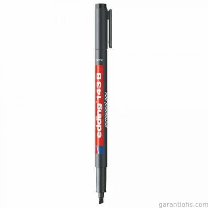 Edding 143 B Kesik Uçlu Siyah Permanent Asetat Kalemi