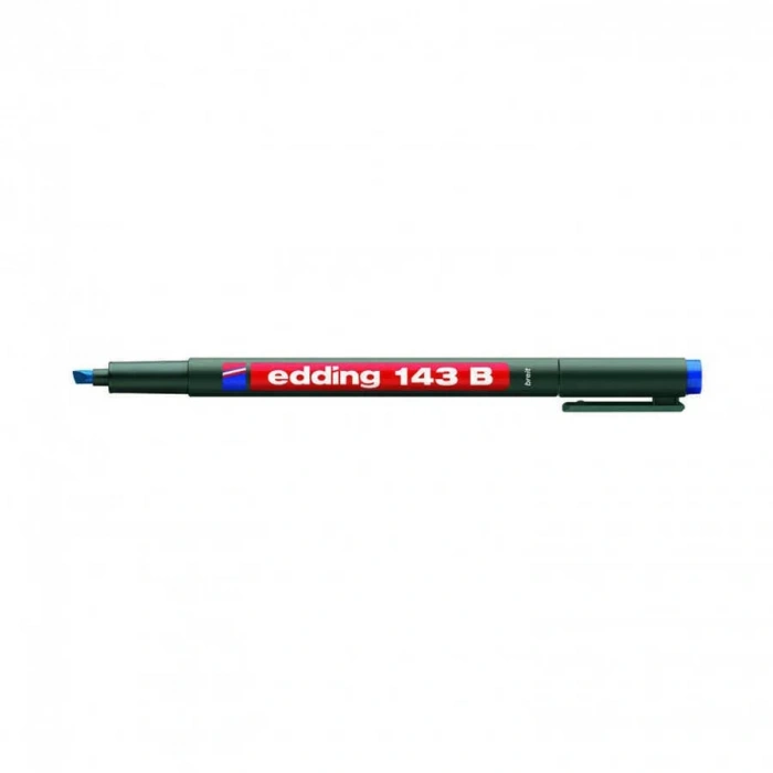 Edding 143 B Permanent Kalem 1-3 Mm Kesik Uç Mavi