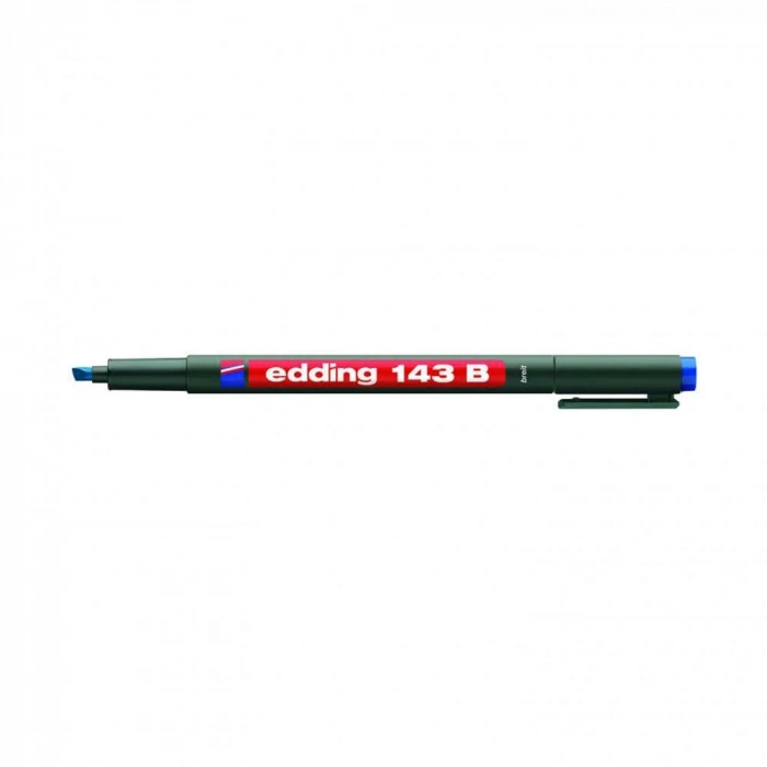 Edding 143 B Permanent Kalem 1-3 Mm Kesik Uç Mavi