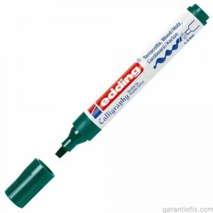 Edding 1455 Esnek Uçlu Çam Yeşili Kaligrafi Markörü