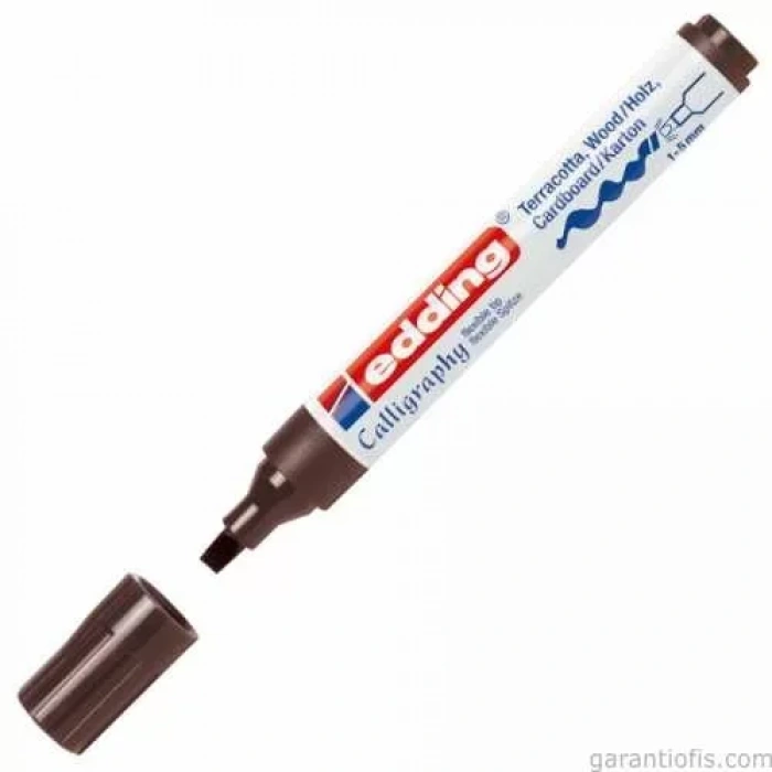 Edding 1455 Esnek Uçlu Koyu Kahve Kaligrafi Markörü