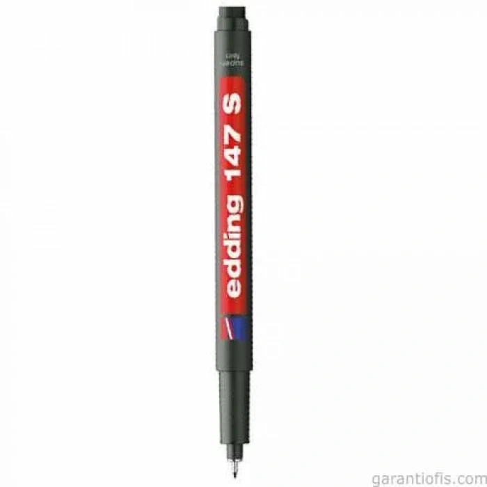 Edding 147S Silgili Siyah Asetat Kalemi