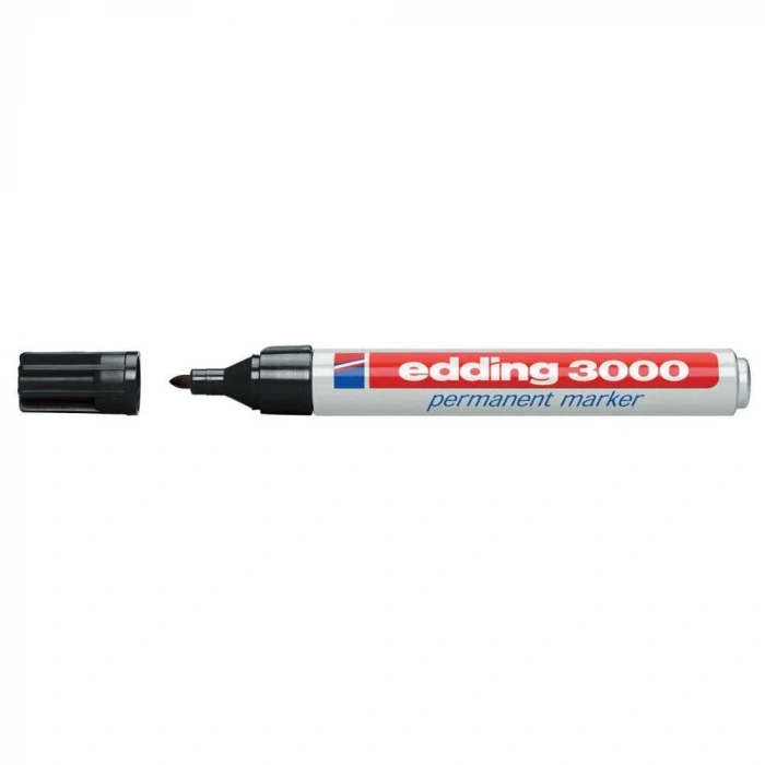 Edding 3000 Permanent Markör 1,5-3 Mm Yuvarlak Uçlu Siyah