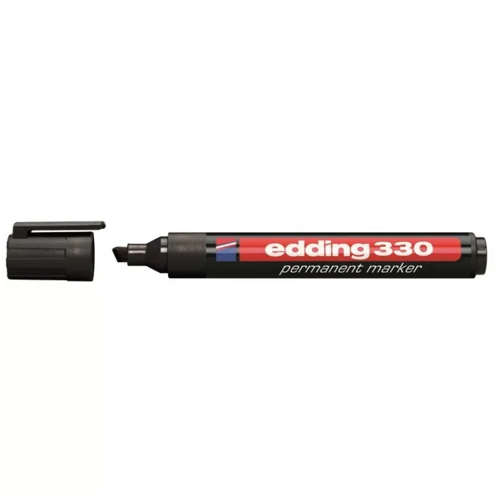 Edding 330 Siyah Permanent Kesik Uç Marker Kalem
