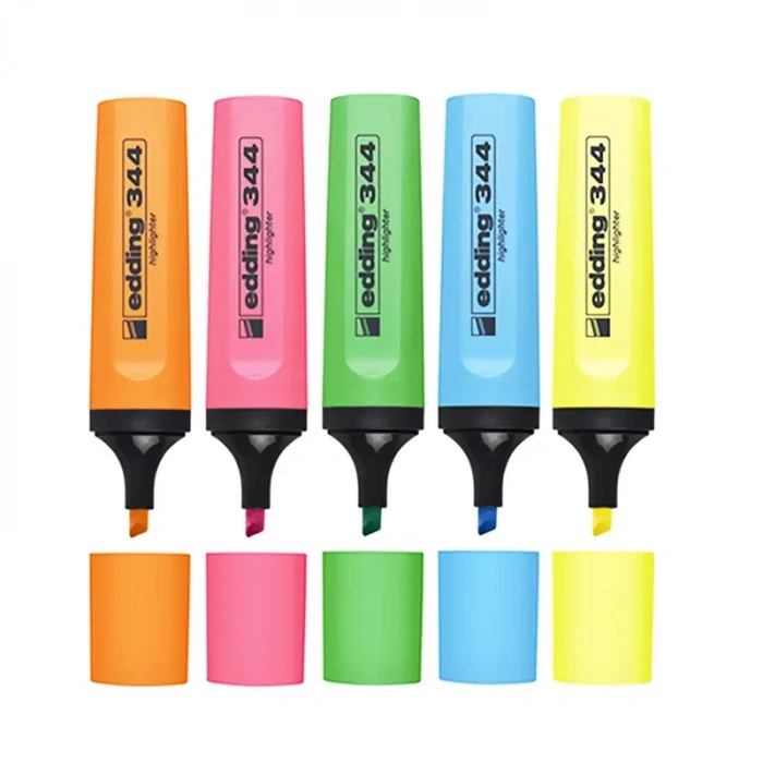 Edding 344 Fosforlu Kalem Seti 5 Renk
