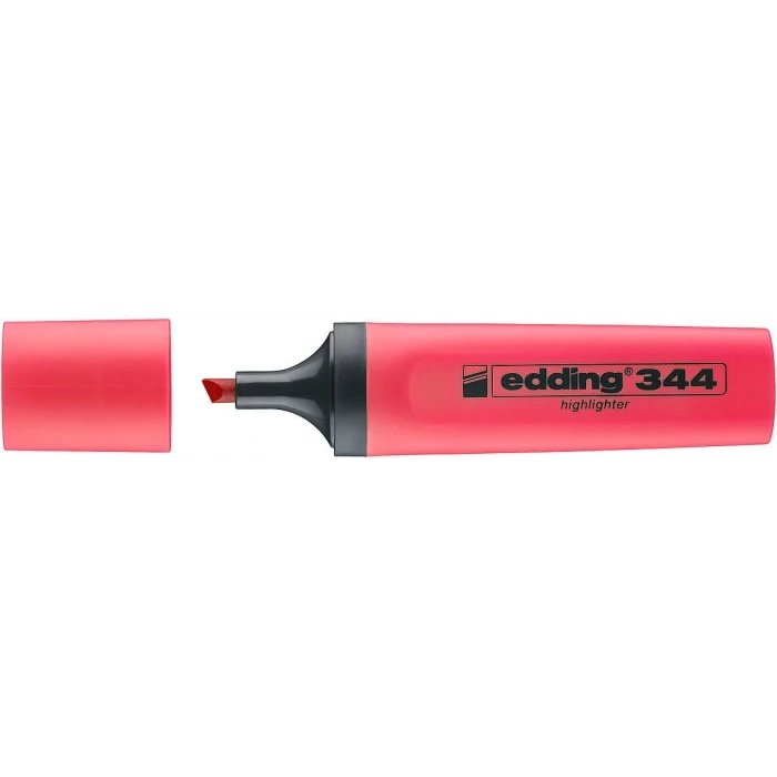 Edding 344 Highlighter Fosforlu İşaretleme Kalemi KIRMIZI