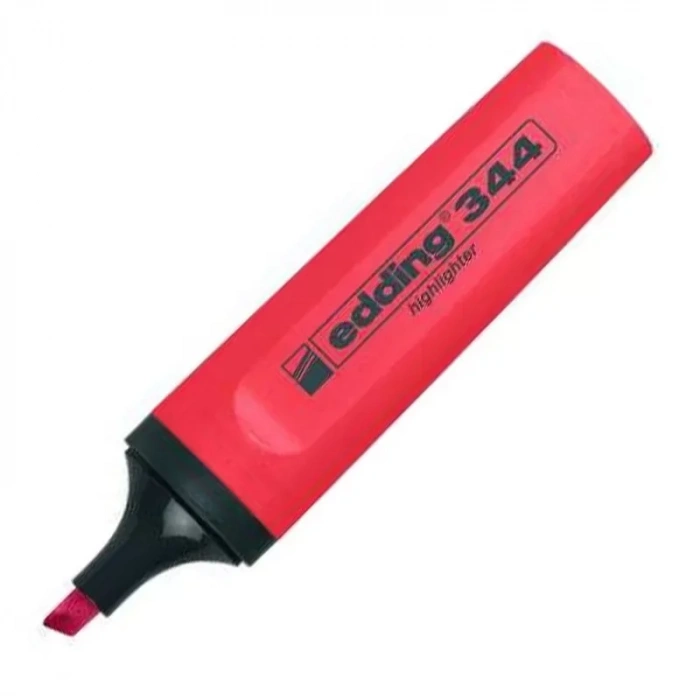 Edding 344 Kırmızı-nar Çiçeği Fosforlu Kalem