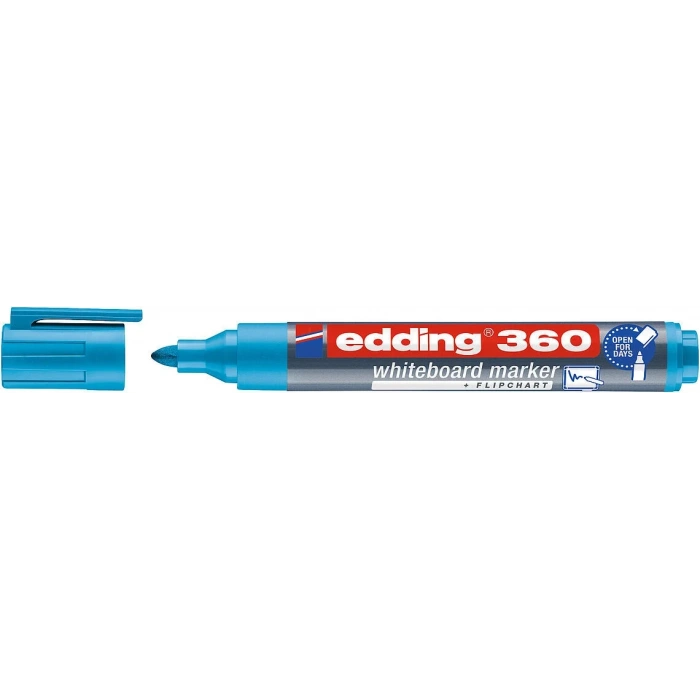 Edding 360 Whiteboard Marker Yazı Tahtası Kalemi AÇIK MAVİ