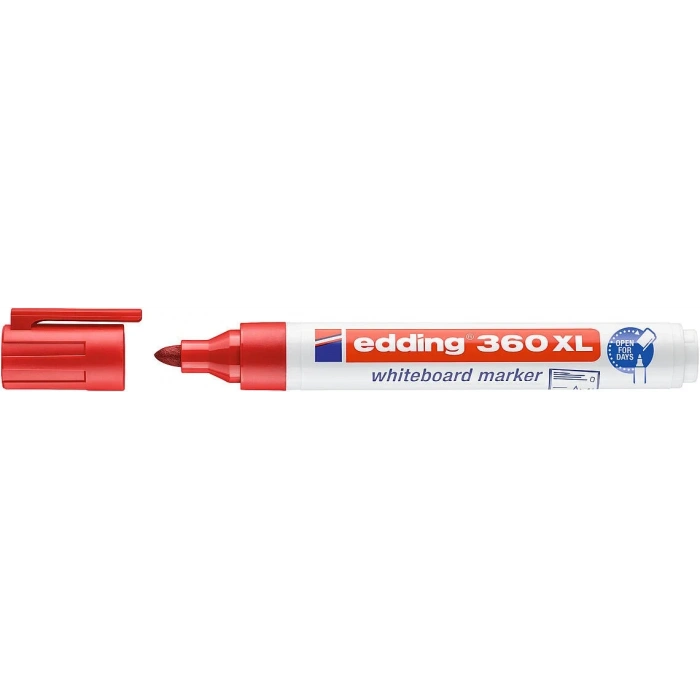 Edding 360 XL Whiteboard Marker Doldurulabilir Yazı Tahtası Kalemi Kırmızı