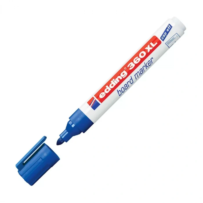 Edding 360xl Beyaz Tahta Kalemi Yuvarlak Uç Mavi