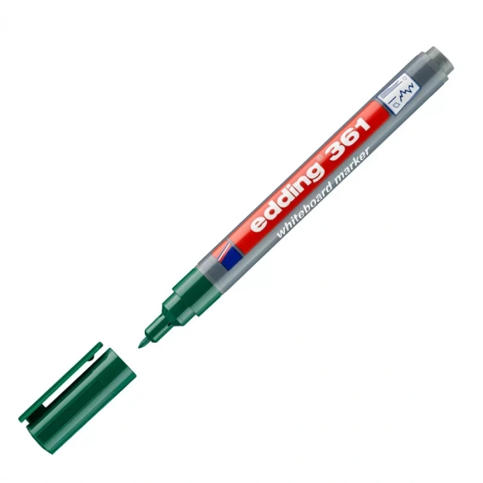 Edding 361 Beyaz Tahta Kalemi Yuvarlak Uç Yeşil