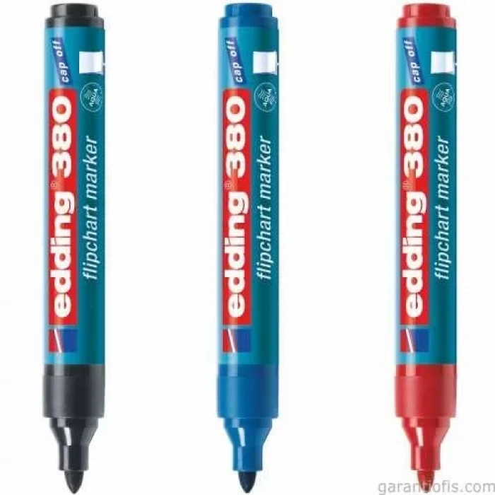 Edding 380 Yuvarlak Uçlu Kırmızı Flipchart Kalemi