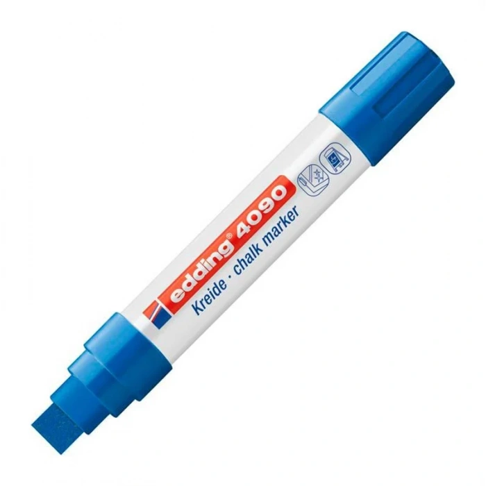Edding 4090 Mavi Likit Tebeşir ve Cam Kalemi