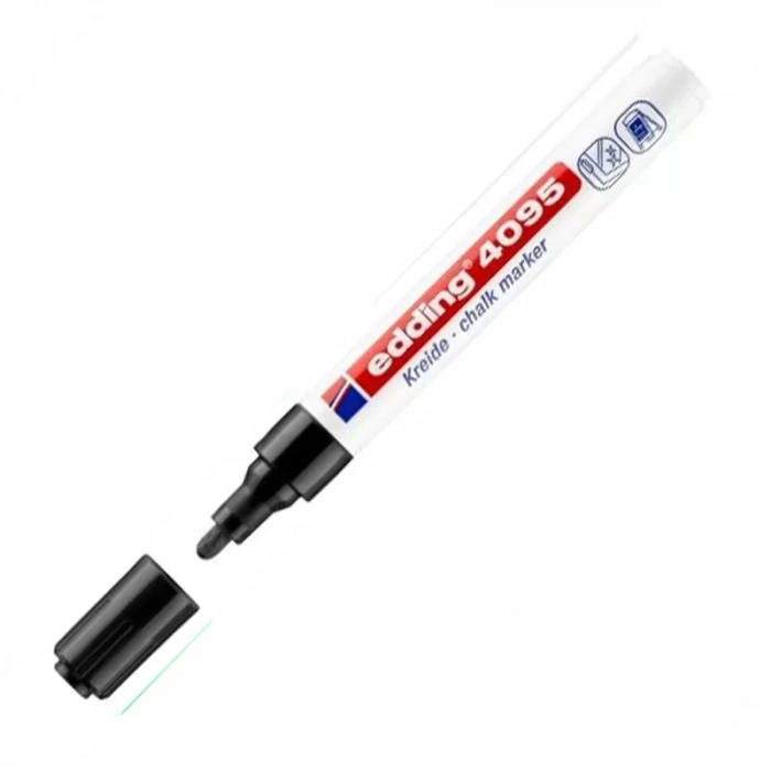 Edding 4095 Likit Tebeşir Ve Cam Kalemi Siyah