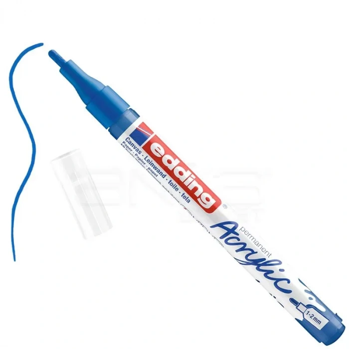 Edding 5300 Akrilik Marker Kalem 1-2mm Yuvarlak Uç 903 Anzer Mavi
