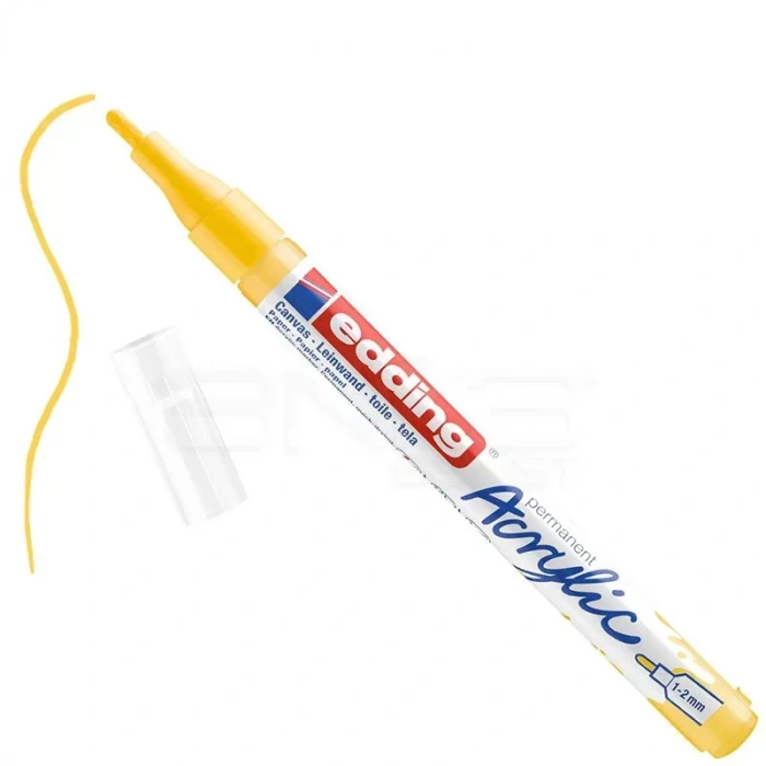 Edding 5300 Akrilik Marker Kalem 1-2mm Yuvarlak Uç 905 Trafik Sarı