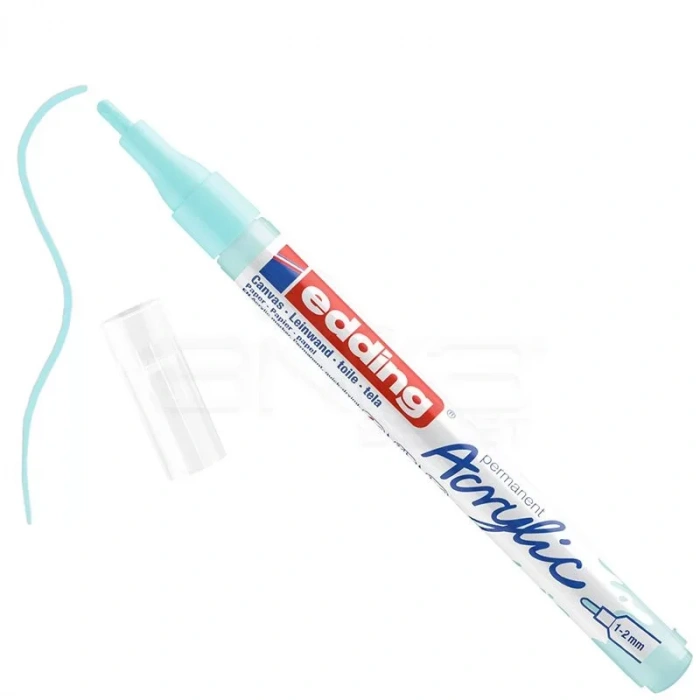 Edding 5300 Akrilik Marker Kalem 1-2mm Yuvarlak Uç 916 Pastel Mavi