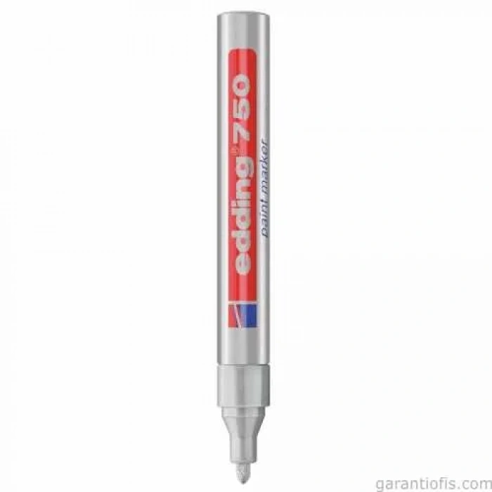 Edding 750 Tam Örtücü Gümüş Boya Kalemi (Paint Marker)