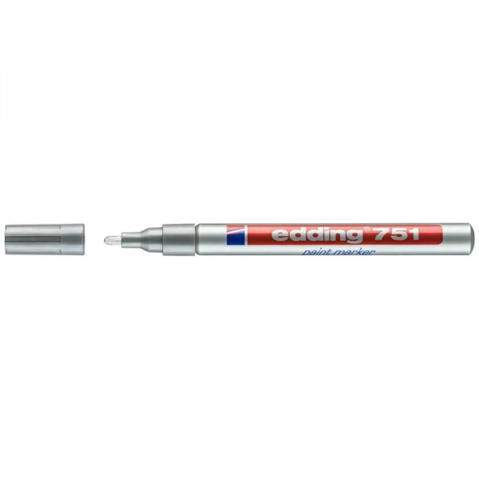 Edding 751 Tam Örtücü Boya Markörü Gümüş