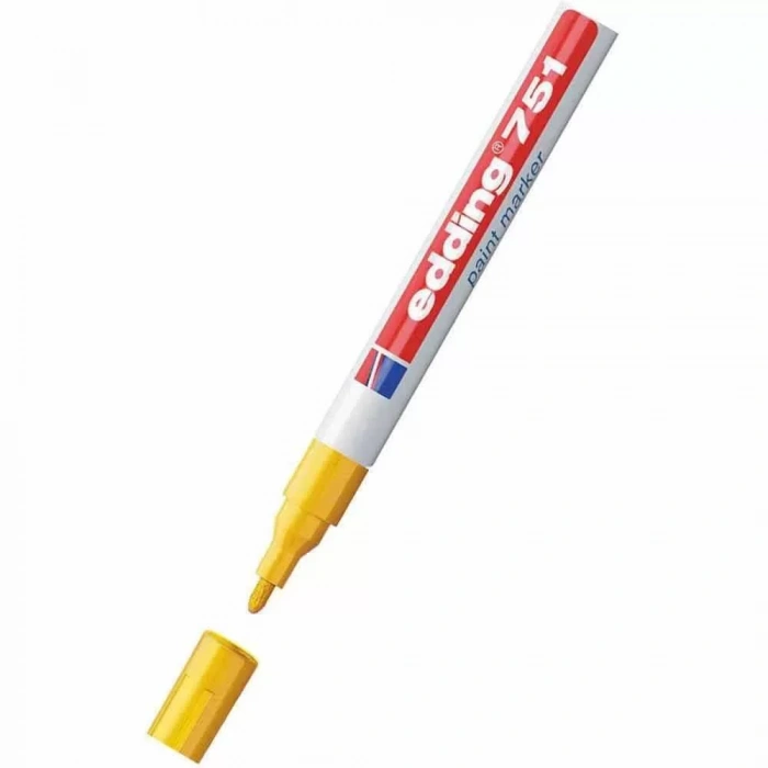 Edding 751 Tam Örtücü Boya Markörü Sarı