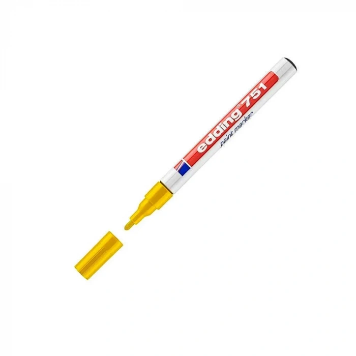 Edding 751 Tam Örtücü Boya Markörü Sarı