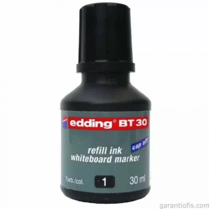 Edding BT 30 Siyah Renk Tahta Kalemi Yedek Mürekkebi