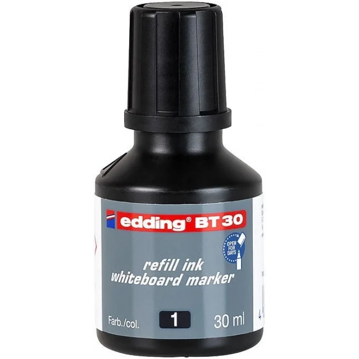 Edding BT30 Whiteboard Marker Ink Yazı Tahtası Kalemi Mürekkebi 30 ml. SİYAH