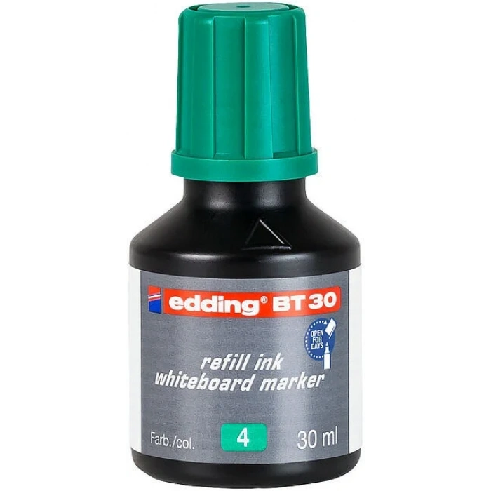 Edding BT30 Whiteboard Marker Ink Yazı Tahtası Kalemi Mürekkebi 30 ml. YEŞİL