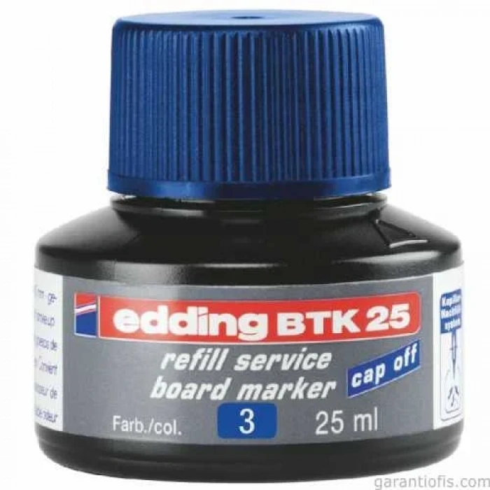Edding BTK 25 Mavi Tahta Kalemi Yedek Mürekkebi