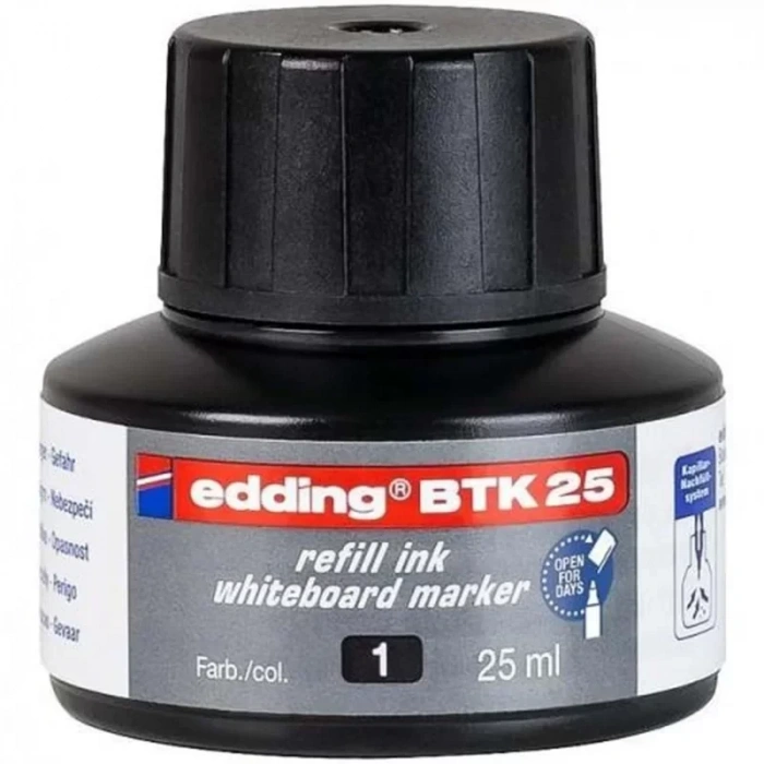 Edding Btk 25 Tahta Kalem Mürekkebi Siyah 25ml