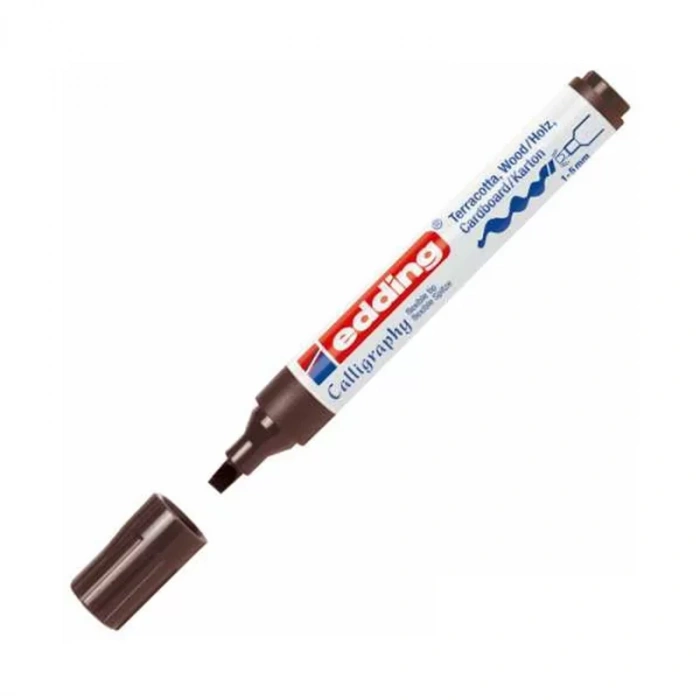 Edding E-1455 Kaligrafi Kalemi 5mm Koyu Kahve