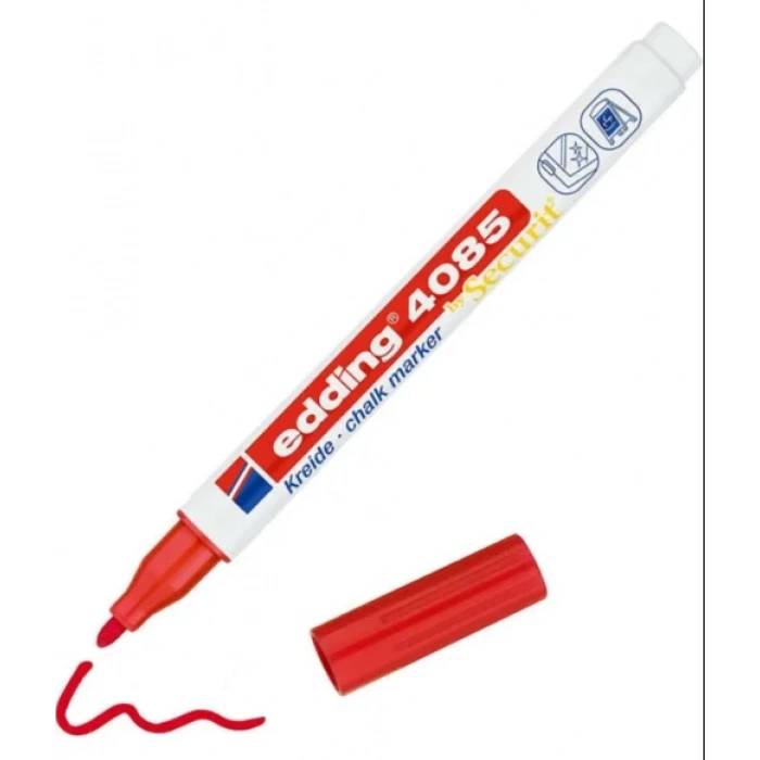 Edding E-4085 Likit Tebeşir Ve Cam Kalemi Kırmızı