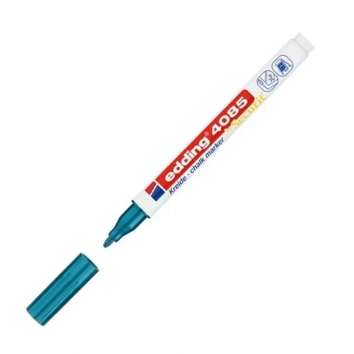 Edding E-4085 Likit Tebeşir Ve Cam Kalemi Metalik Mavi