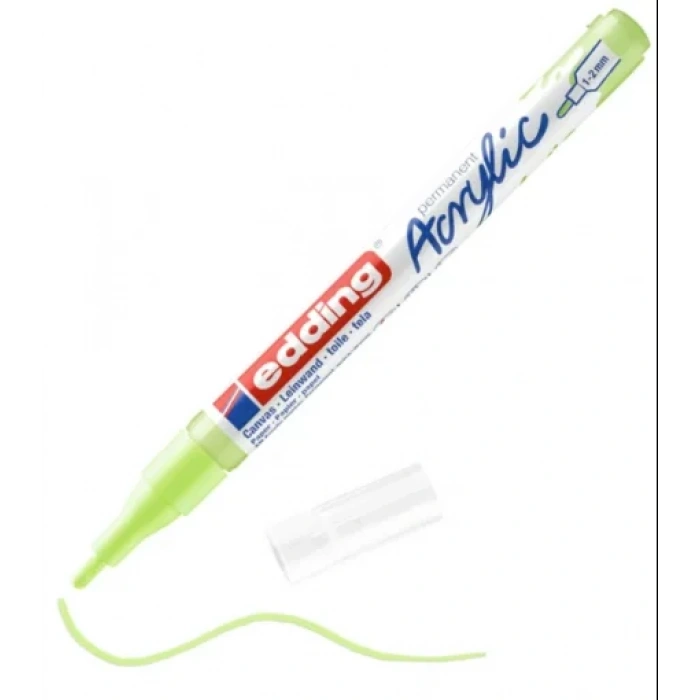 Edding Ed5300917 Akrilik Markör İnce Uçlu 1.0-2.0mm Pastel Yeşil
