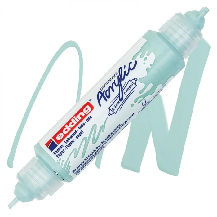 Edding Ed5400928 3d Double Liner Çift Uçlu Akrilik Markör Su Yeşili