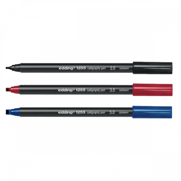 Edding Kaligrafi Kalemi Kesik Uçlu 2 MM Siyah 1255