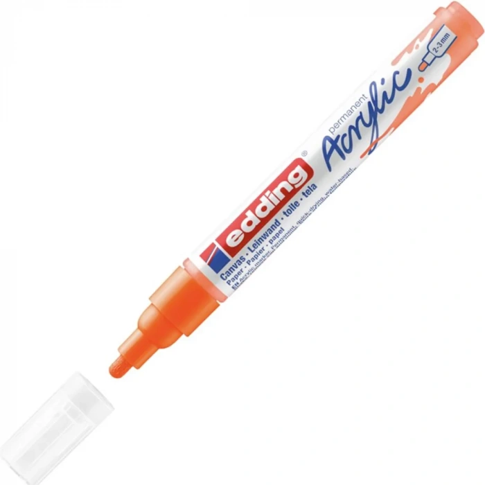 Edding Markör Akrilik Orta Uçlu 2-3 MM Fosforlu Turuncu 066 5100