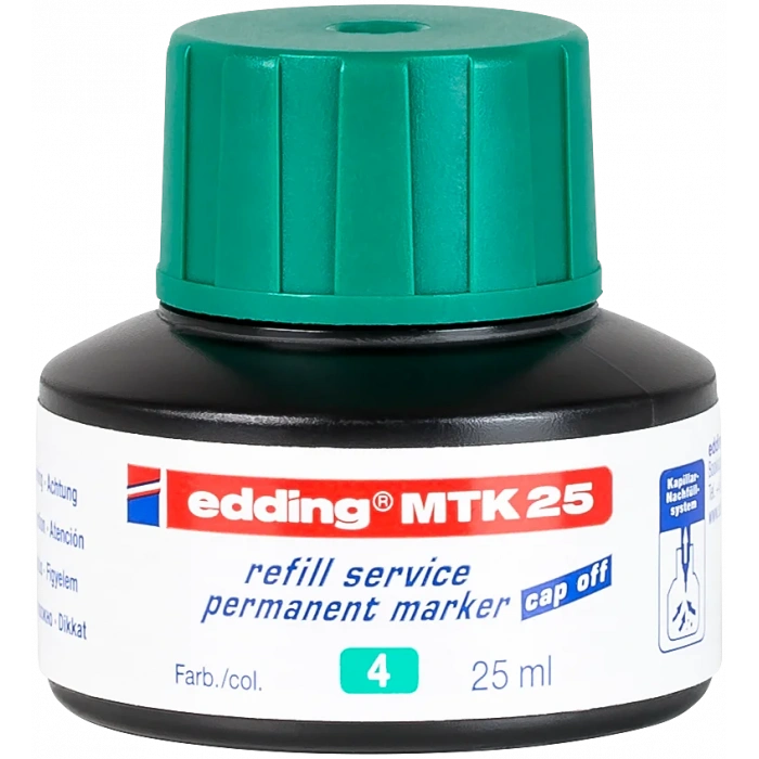 Edding MTK 25 Permanent Markör Yedek Mürekkep 25 ml Yeşil