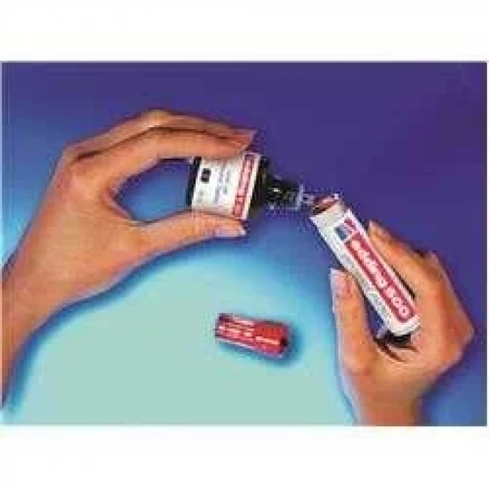 Edding T100 Permanent Markör Yedek Mürekkep 100 ml Kırmızı