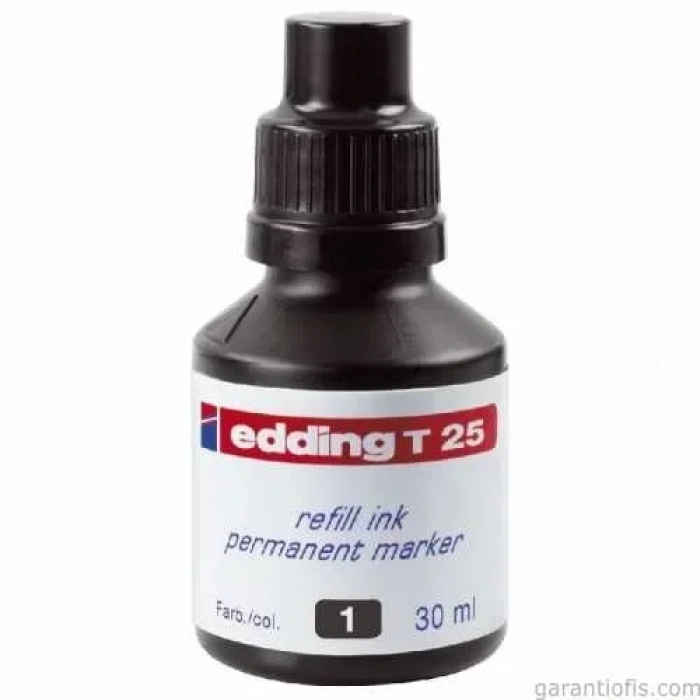 Edding T25 Siyah Yedek Mürekkep (30 ml)
