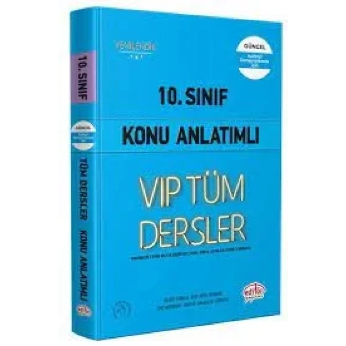 Editör 10.sınıf Vip Tüm Dersler Konu Anlatımlı Mavi Kitap
