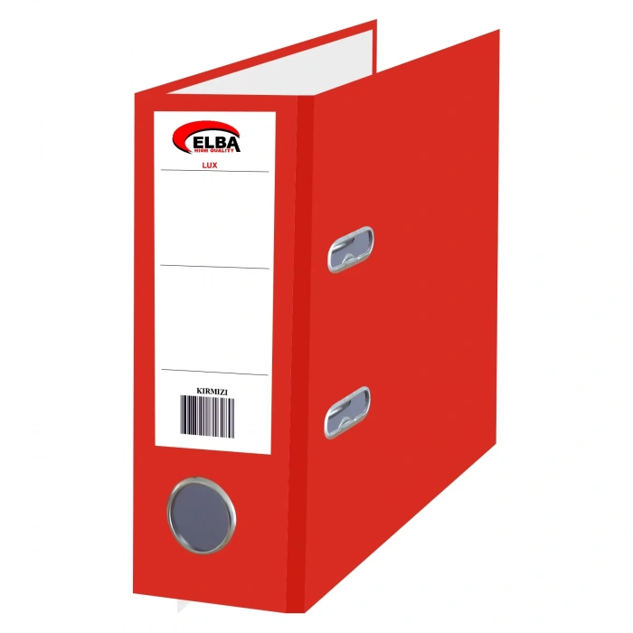 Elba Telgraf Klasör Plastik Lüx Geniş Kırmızı