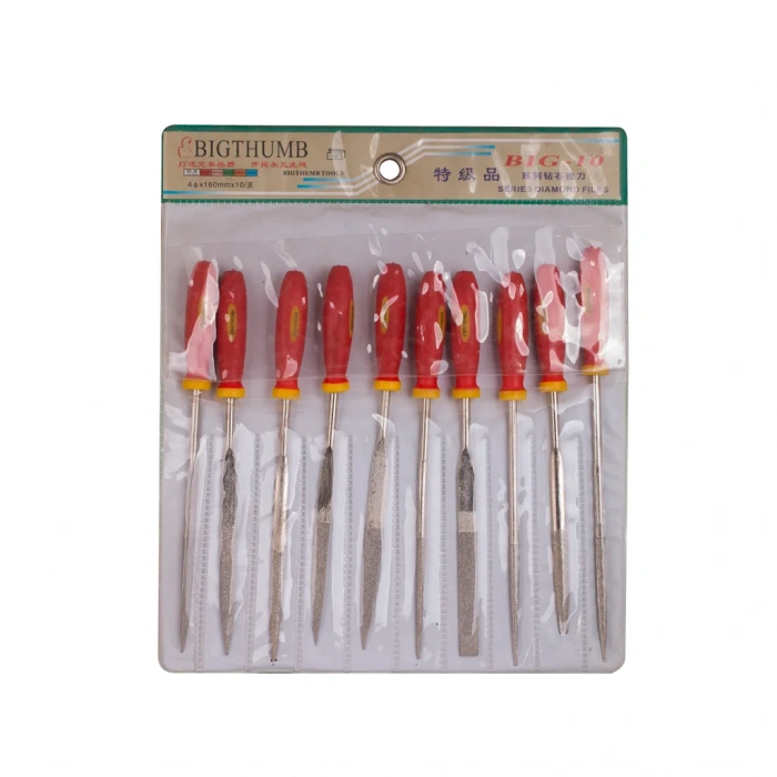 Elmas Eğe Seti Saplı 140mm