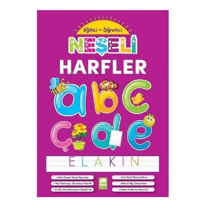 Ema Çocuk Neşeli Harfler Etkinlik Kitabı