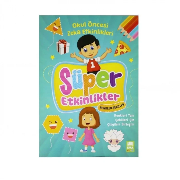 Ema Çocuk Süper Etkinlikler Kit. Renkler Şekiller